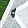 4Pin White Sunshade Net 55% Shading Rate Home Garden Succulent Plant UV Protection Balcony Terrace Shade Sail Car Sun Cover Shed