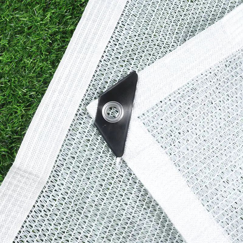 4Pin White Sunshade Net 55% Shading Rate Home Garden Succulent Plant UV Protection Balcony Terrace Shade Sail Car Sun Cover Shed