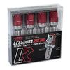 KYO-EI (Kyoei Industry) LEGGDURA RACING Wheel Lock Bolt, M14 X P1.5, 13R Taper, 45mm Neck, Red, KIL7045R