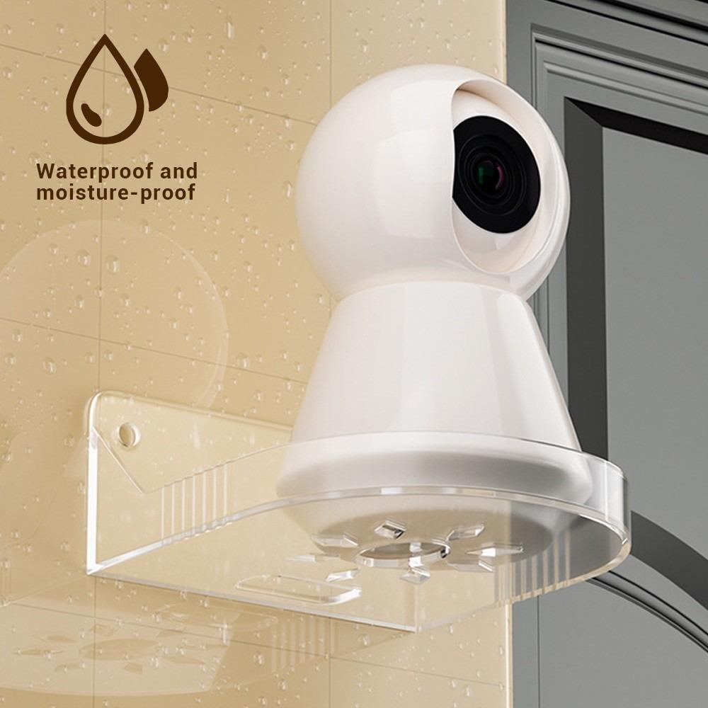 Universal Monitoring Stand  Floating Wall Shelf  No Drilling Shelves Holder Clear Monitoring Bracket