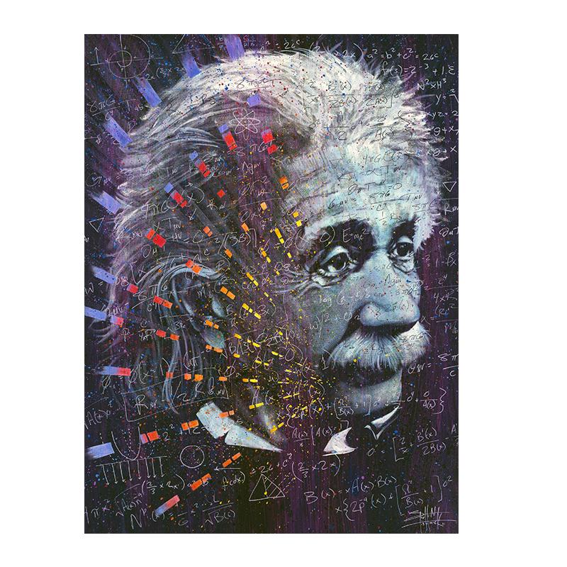 Einstein'ın Rüyası Bir Renk Teorisi Duvar Sanatı Tuval Poster Baskılar modern ev dekorasyonu Duvar Resimleri için Oturma Odası Dekor