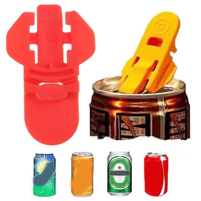Set of 6 Colorful Manual Drink Can Openers Can Opening Tool Comfortable Beverage Can Openers Plastic Can Opener for Can