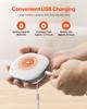 VEVOR Sound Machine, 21 Soothing Sleep Sounds, 3-in-1 Portable and Hangable White Noise Sound Machine with Auto-Off Timer