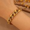 Electroplated K diamond-encrusted titanium steel , hip-hop light luxury Cuban full diamond stainless steel 