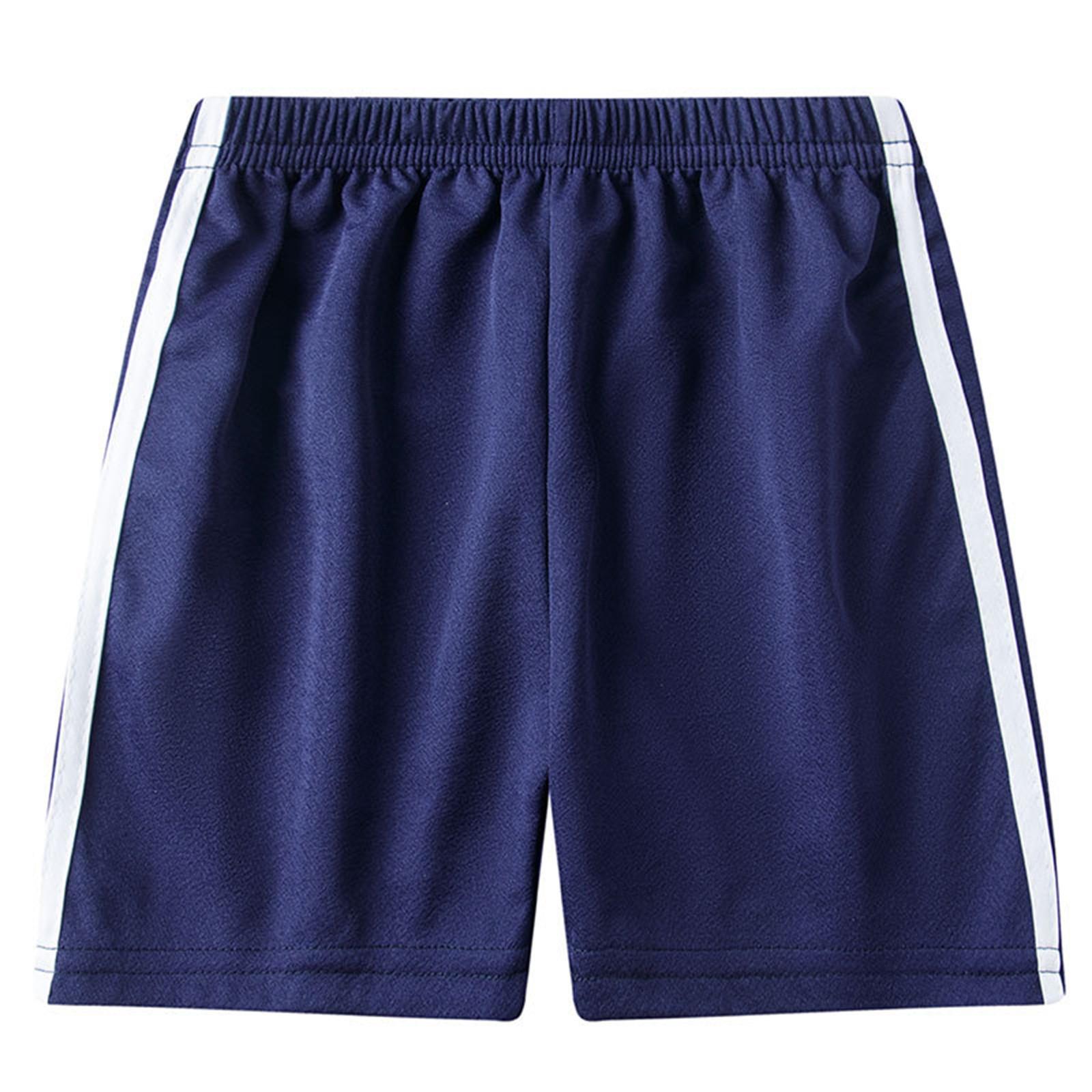 

Летние детские спортивные штаны для улицы, шорты, брюки длиной пять четвертей, детские летние повседневные шорты 100 тёмно-синий