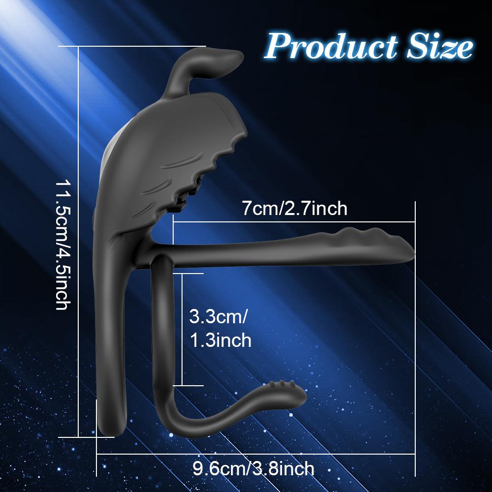 4 in1 Penis Cock Ring Vibrator for Men Penis Sleeve Orgasm Adult Sex Toy Delay Ejaculation G Spot Clitoris Stimulator for Couple