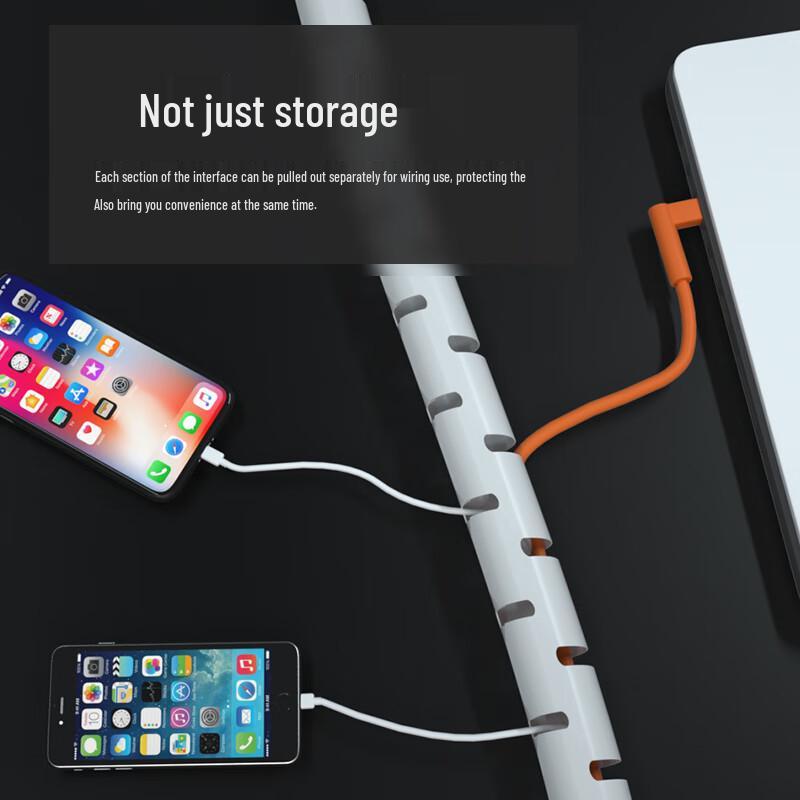 HAILE 1.6m Cable Organizer: 22mm Wire Harness & Protective Sleeve