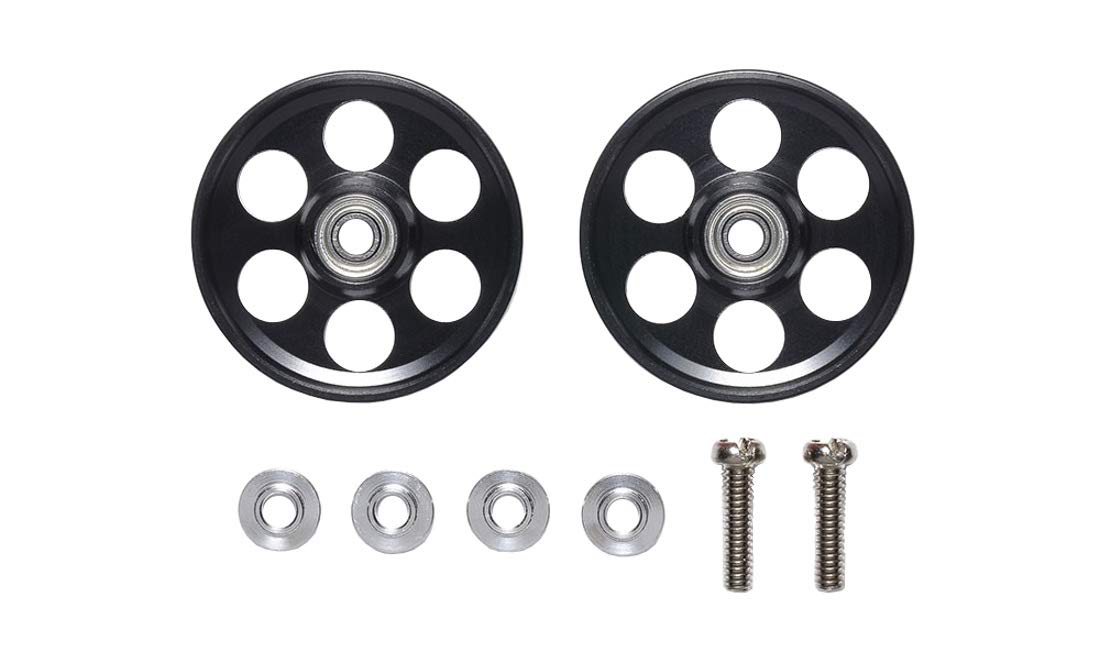 

Tamiya Mini 4WD Special Product HG Lightweight 19mm All Aluminium Bearing Roller Black 95498