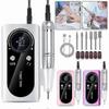 45000RPM Rechargeable Nail Drill for Acrylic Gel Nails - Portable Electric Nail File Set - Professional Manicure & Pedicure Kit for Home Salon Less