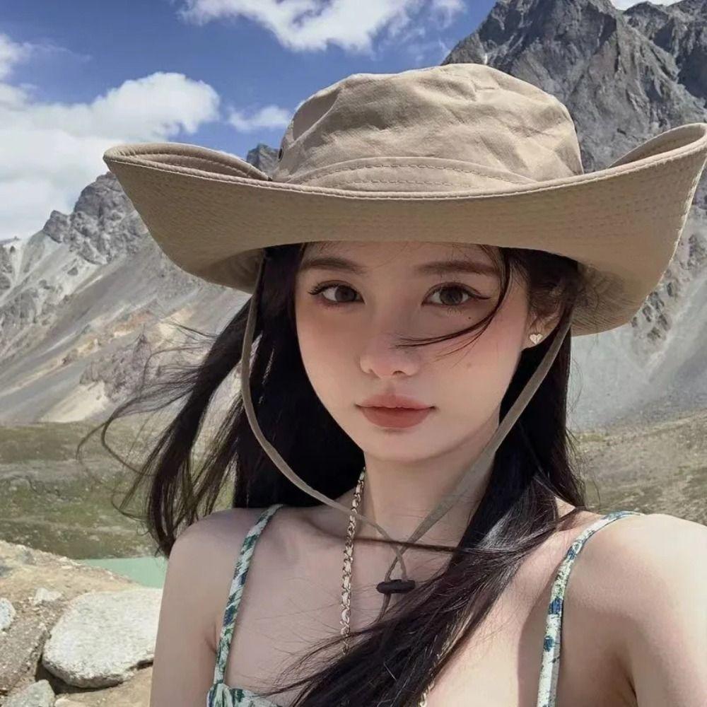 Waterproof Bucket Hat Wide Brim Mountaineering Caps Fashion Fisherman Hat  Outdoor