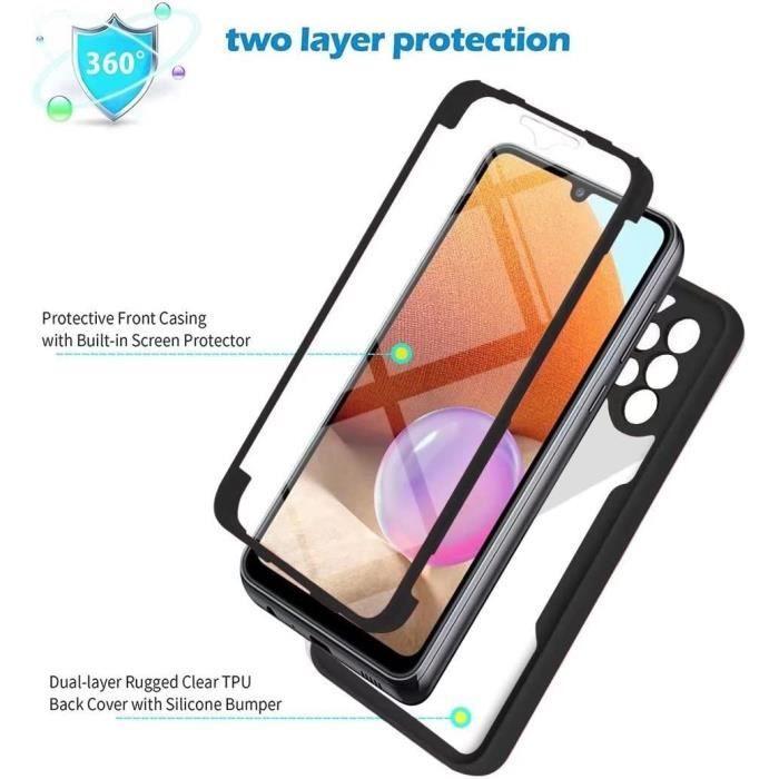 Coque - Samsung - A53 5G - Noir - Protection 360° - Anti-Rayure - Bordure Renforcée