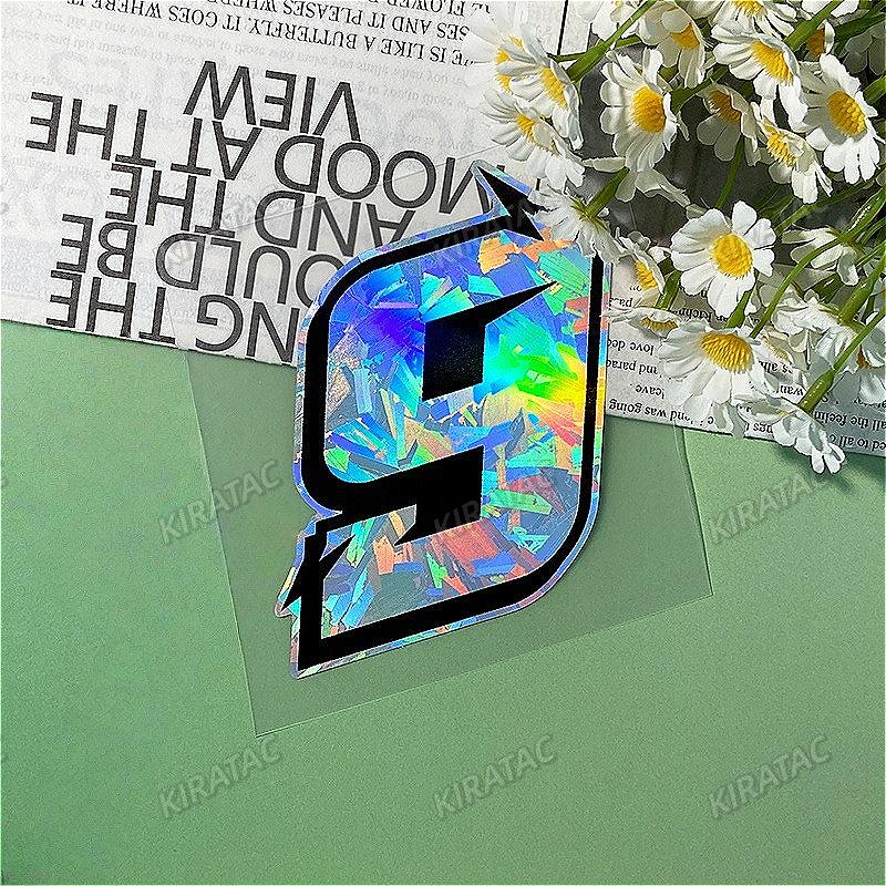 1PC Holographic Carbon Arabic Numbers Motorcycle Sticker Waterproof for Scooter Motorbike Front Fairing Bicycle Vinyl Decals