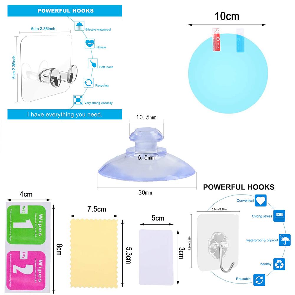 Acrylic Anti-fog Mirror Anti-drop Travel Bathroom Shaving Mirror Anti-fog Makeup Mirror Fogless Mirror