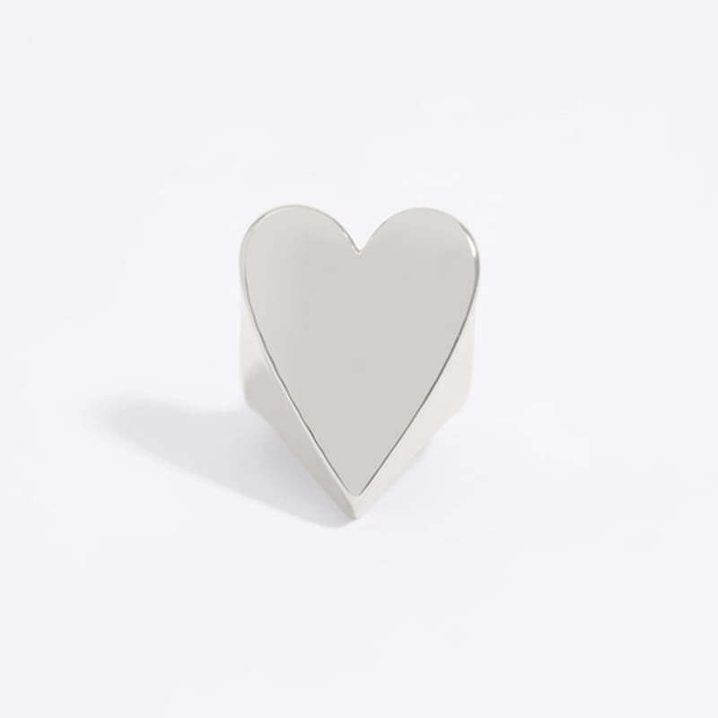 

BIMBA Y LOLA [24FW] BIMBA Y LOLA Silver Bold Heart Ring B246AIR004SID Silver_16
