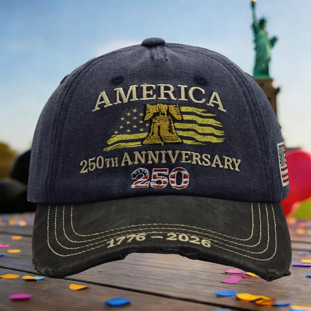 America's 250th Anniversary Embroidered Hat | Stylish & Versatile