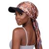 Fashion Print Silk Scarf Headwear With Sun Protection For Outdoor Activities