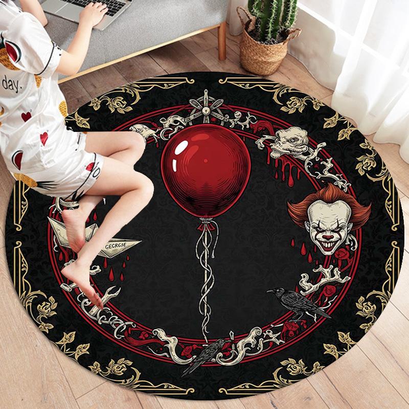 Kulatý koberec Vortex Crossing Gate, Koberec do obývacího pokoje, ložnice, k pohovce, herny, protiskluzová podložka