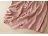 Reversible 2023 Summer Cotton Linen Ruffle Collar Dress with Swing Skirt & Short Sleeves