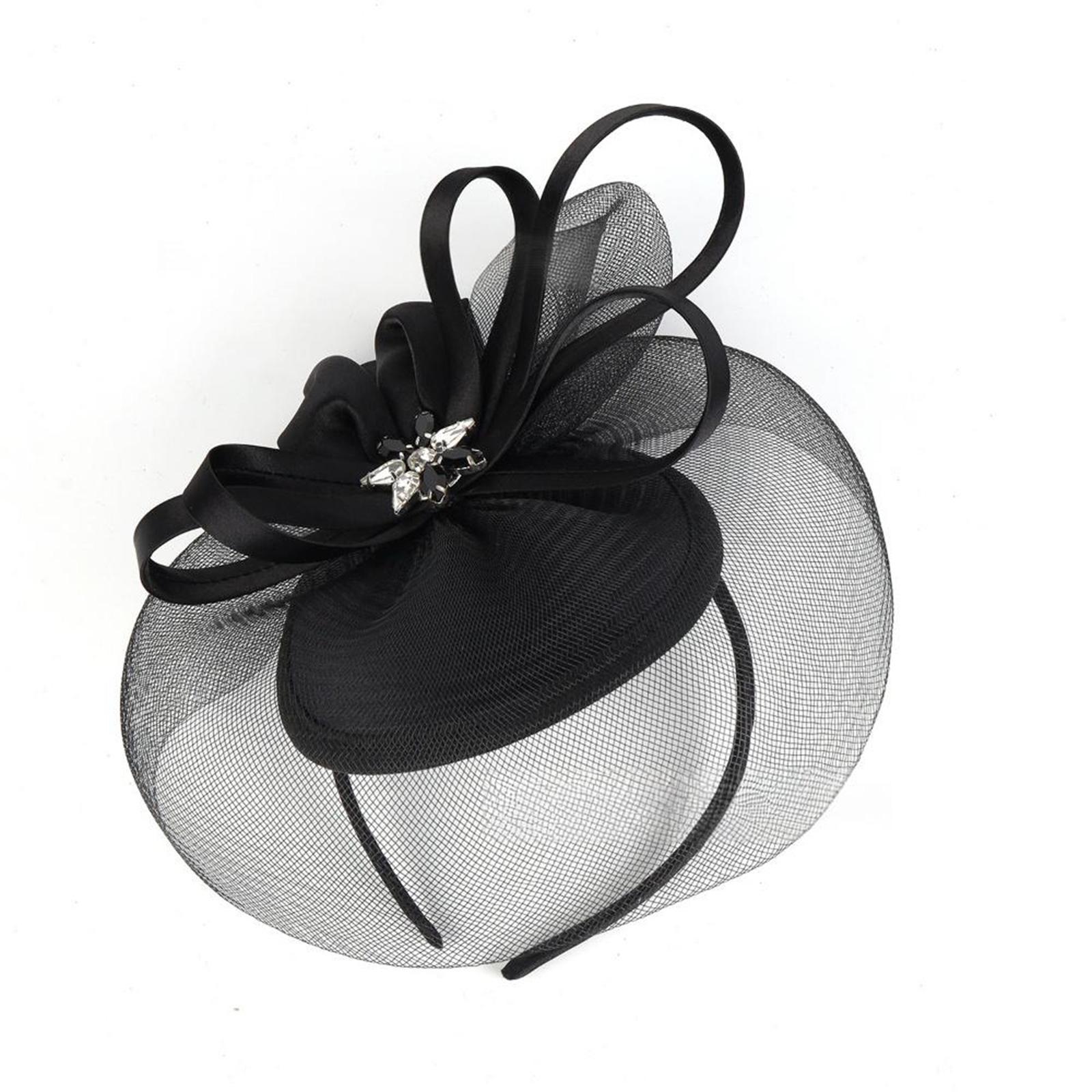

Dark Mesh Hairpiece Rhinestones Decoration For Bridal Party Wedding Event Celebrations 1