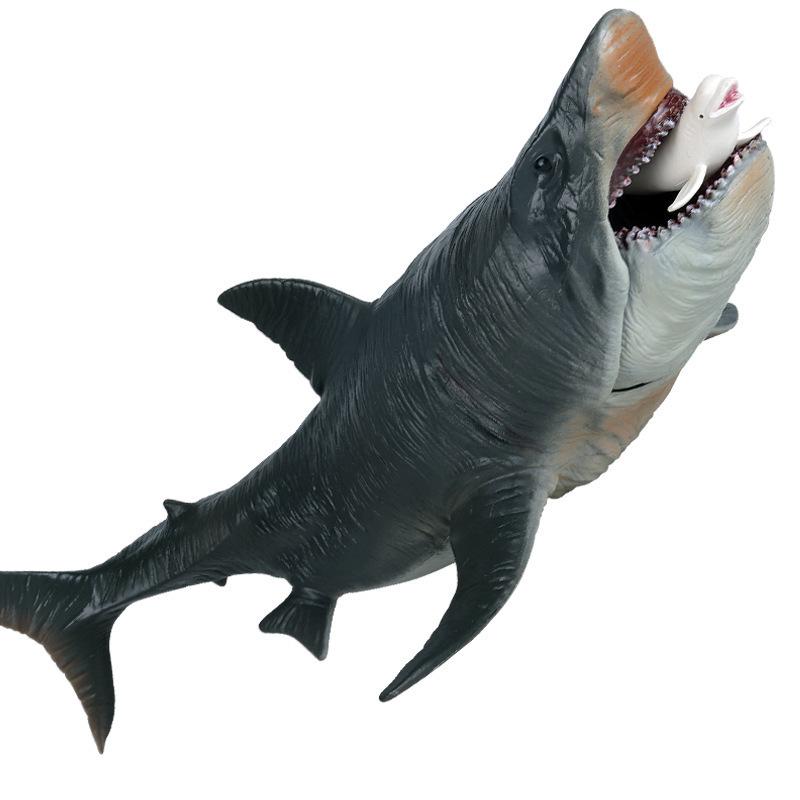 Large Megalodon Model: Prehistoric Spiky Shark Aquarium Decoration