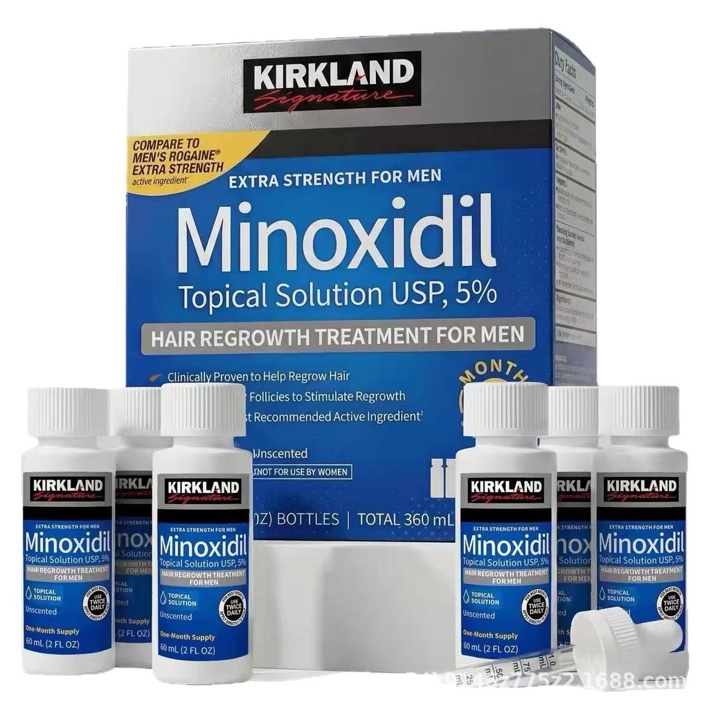 Kirkland Minoxidil 5% Fuerza Extra Tratamiento para el Crecimiento del Cabello – 6 Botellas