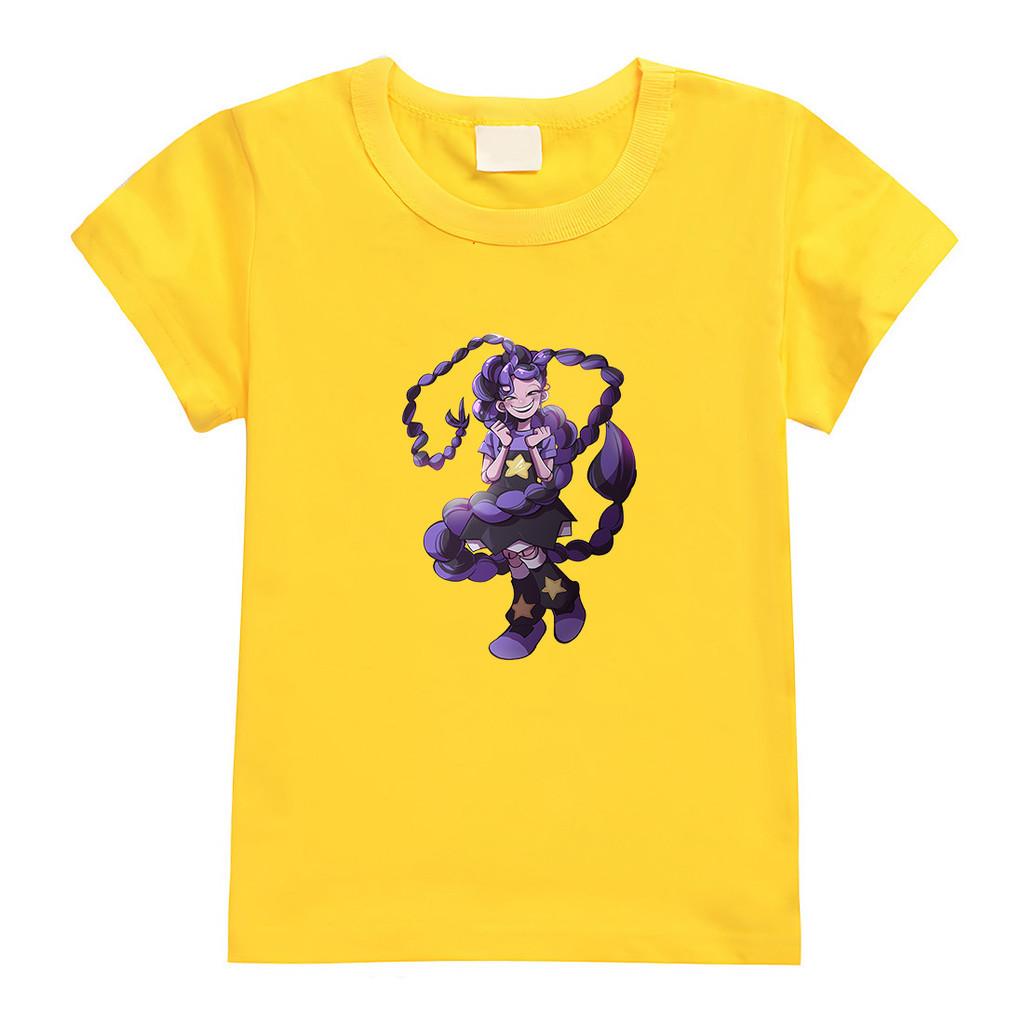 4159 Kids Girls Lily Lovebraids Print Short Sleeves Casual T-Shirt