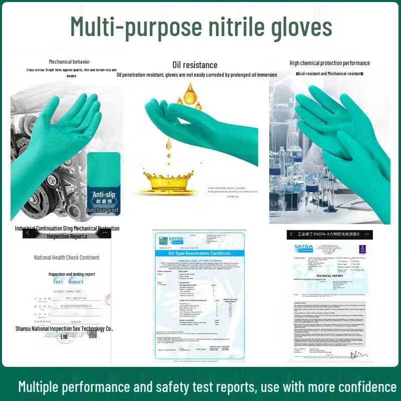 ELSYALN Nitrile Multi-Purpose Protective Gloves