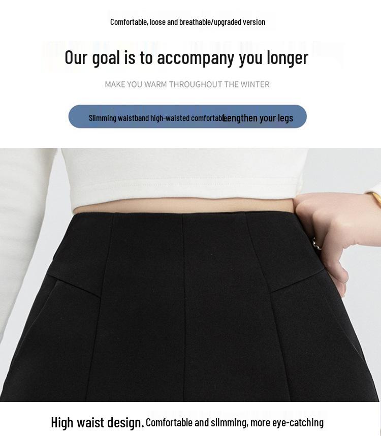 2024 Summer Women's High-Waist Korean Style A-Line Wide Leg Shorts