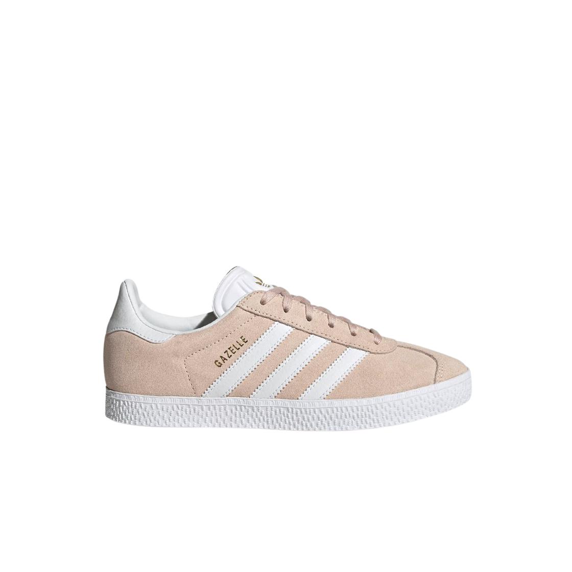 

(j) Adidas Gazelle Pink Tint White 220