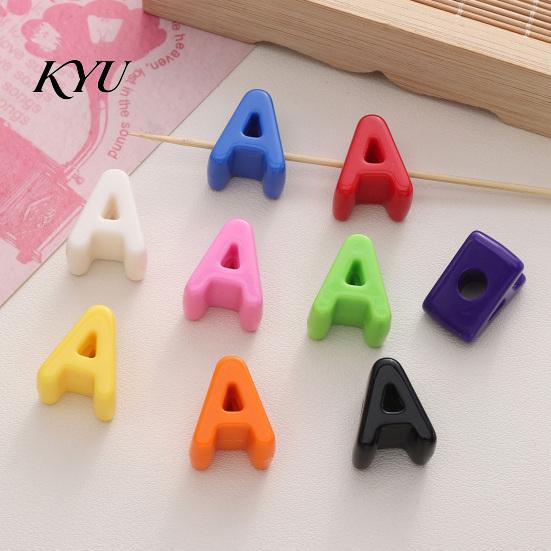 Craft Beads Set 10Pcs DIY Acrylic Bubble Letter Beads, Colorful Large Alphabet for Jewelry Making Crafts Making, Spacer Keychain Bag Charm Custom Word