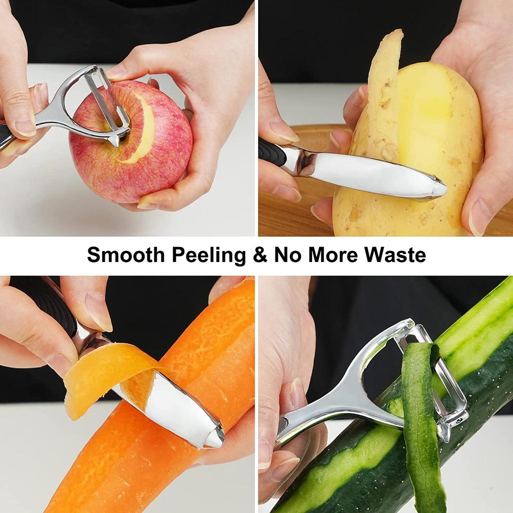 Vegetable Peeler Y and I-Shaped Peeler Set Potato Peelers Stainless Steel Fruit Peelers