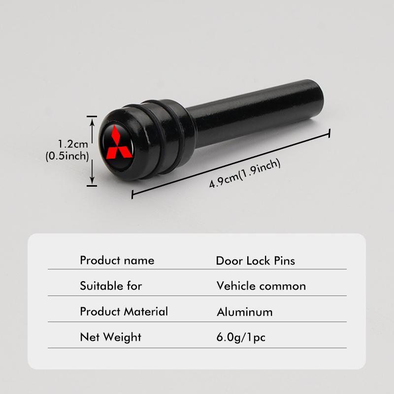 For Mitsubishi 2/4pcs Car Alloy Door Lock Pin Security Insurance Auto Interior Accessories Outlander Lancer Cross Colt Xpander