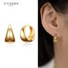 [TANDY] TANDY Silver 925 Bold Water Drop One-Touch Earrings TDE306 Gold