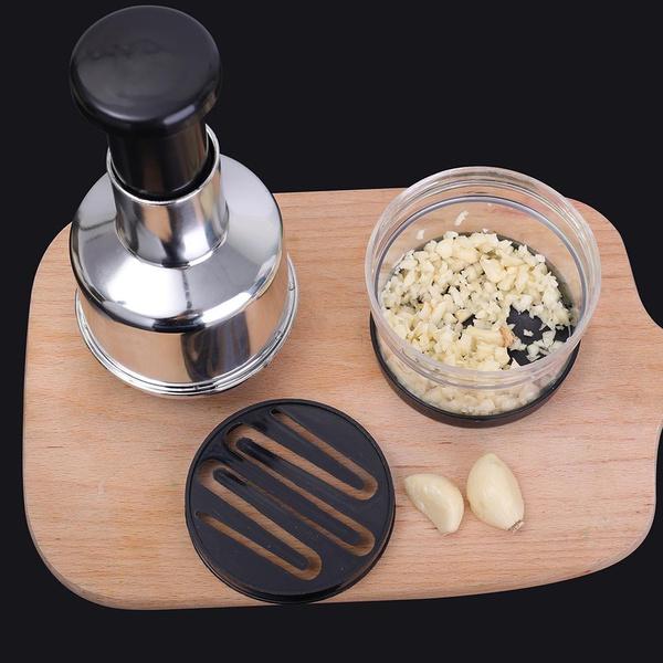 1Pcs Stainless Steel Onion Press Chopper Hand Vegetable Chopper Stainless Steel Manual Food Chopper for Kitchen Tools
