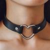Black Multi Color Punk Collar Necklace Sexy Pu Leather Heart Lock Key Spike Choker For Women Gothic Cosplay Party Jewelry