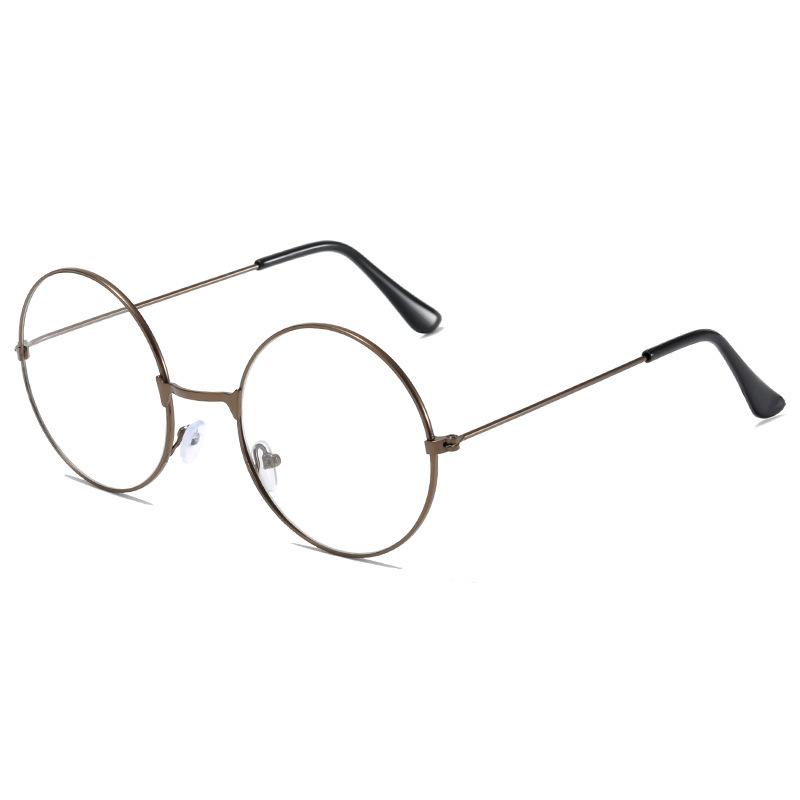 

Retro Round Frame Glasses Male Myopia Plain Glasses Frame Female Prince Flat Glasses Trendy Eye Frame Frame Student
