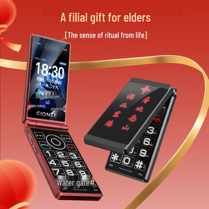 Gionee F28 4G Klaptelefoon voor Senioren (CN-versie)