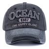 New Style Unisex Baseball Cap OCEAN 1387 Letter Embroidery Dad Hat Women Men Outdoor Washed Cotton Cap