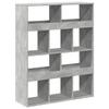 VidaXL Bibliothèque gris béton 100x33x125,5 cm bois d'ingénierie 3309360