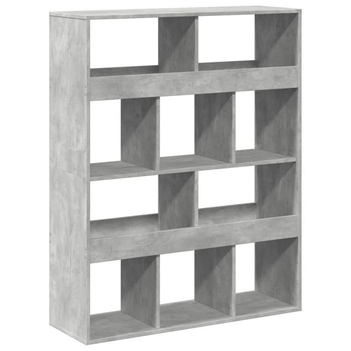 VidaXL Bibliothèque gris béton 100x33x125,5 cm bois d'ingénierie 3309360