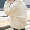 Anta Winter Lamb Fleece Warm Stand Collar Sports Jacket Men Jackets Vanilla-White 952138701-1