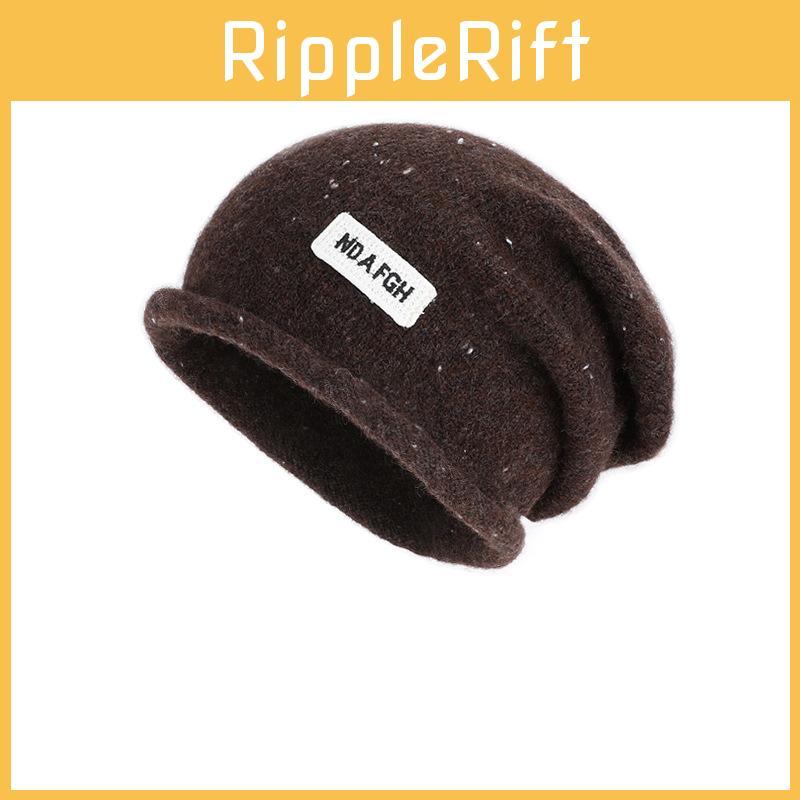 Decoration Letter Fashion Women Casual Knitted Hat For Autumn And Winter