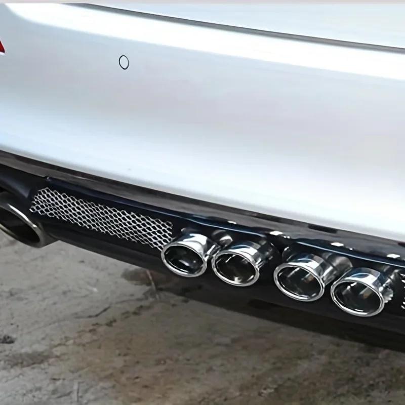 1Pair Universal Vent Grid Exhaust Muffler Pipe Car Auto Styl in g Fake Decorative Car Decorative Tuyere Fake Exhaust Hole