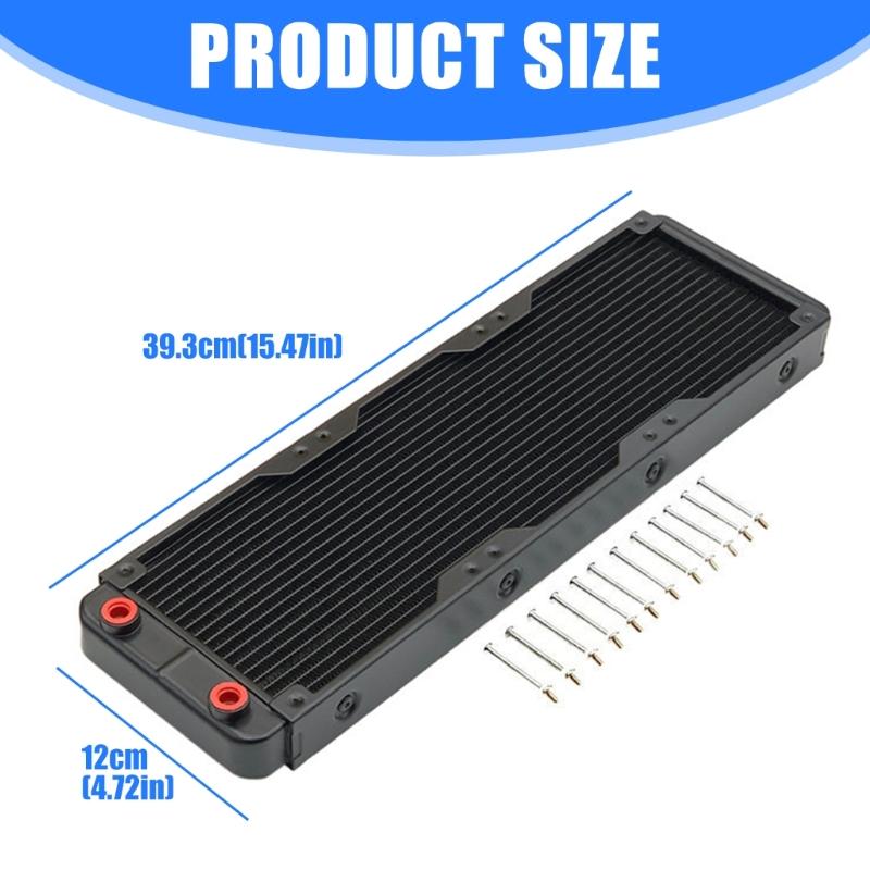 High Efficiency 18 Channel Aluminum Liquid Cooling Radiator Aluminum Heat Exchanger Radiator For Gaming PC and Work