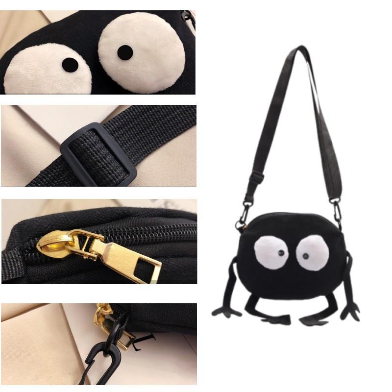 2020 New Style Funny Canvas Mini Bag For Women, Cute Shoulder Crossbody Round Bag