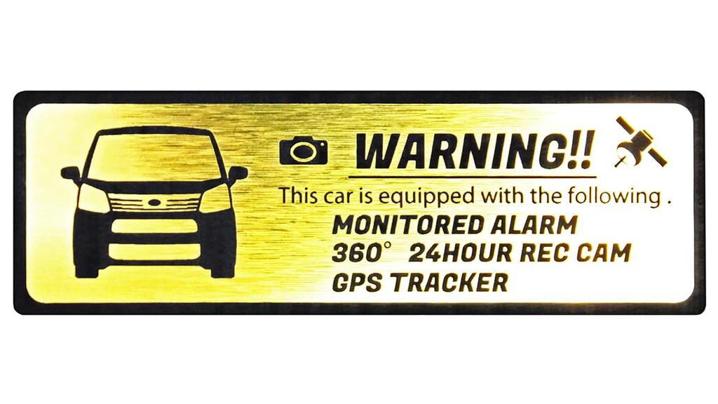 Honami Works MOVE LA150 LA160 Sicherheits-Armaturenbrett GPS-Tracker Aufkleber Emblem, 24-Stunden-Überwachung, Kamera,