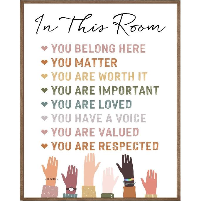 KEUSPI Mental Health Communication Posters Wall Art Prints, Mental Health Social Emotional Learing Wall Decoe for Therapy Office Counseling Office, Diversity