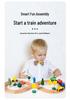 Wooden 3D Train Track Toy Set for Children