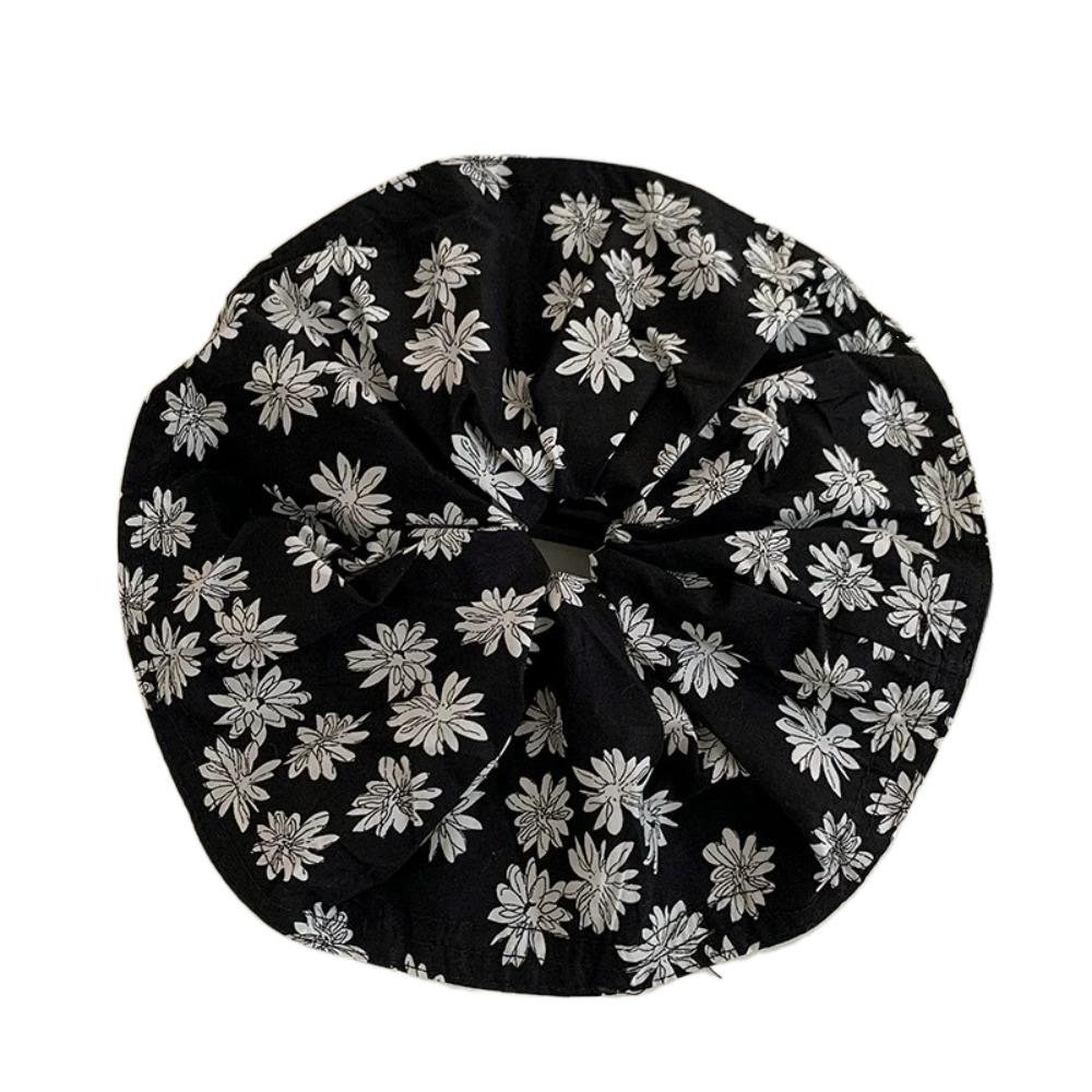 Bow Checkered Hair Clip Double Layer Oversized Hair Scrunchies Fashion British Style Hairpin  Girls