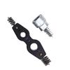 4 in 1 Car Battery Cleaning Brush Steel Copper Pipes Cleaner Brush with Battery Terminal Cleaner for Automotive and